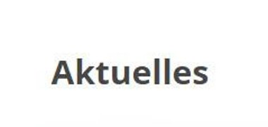 Aktuelles Ein Button mit der Aufschrift Aktuelles.