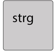 Die Taste einer Tastatur mit der Aufschrift "Strg".