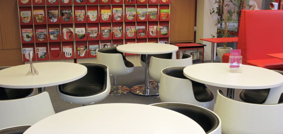 Leseecke in der Stadtbücherei Gronau