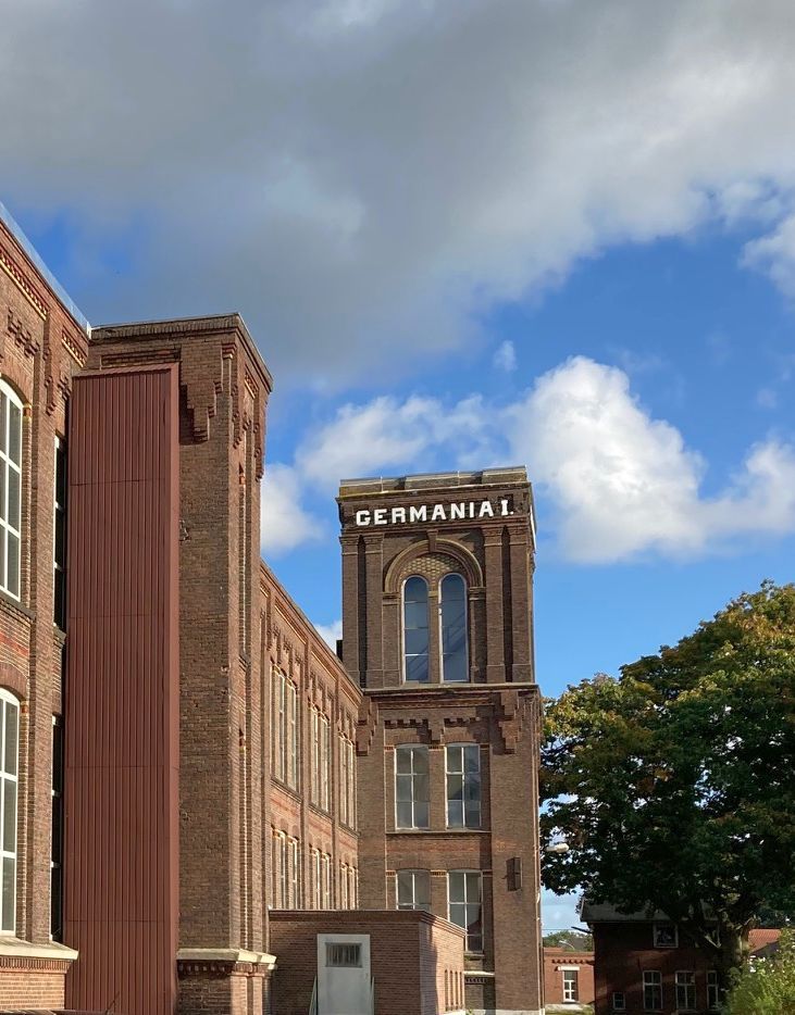Der Turm des Germaniagebäudes an der Vennstraße
