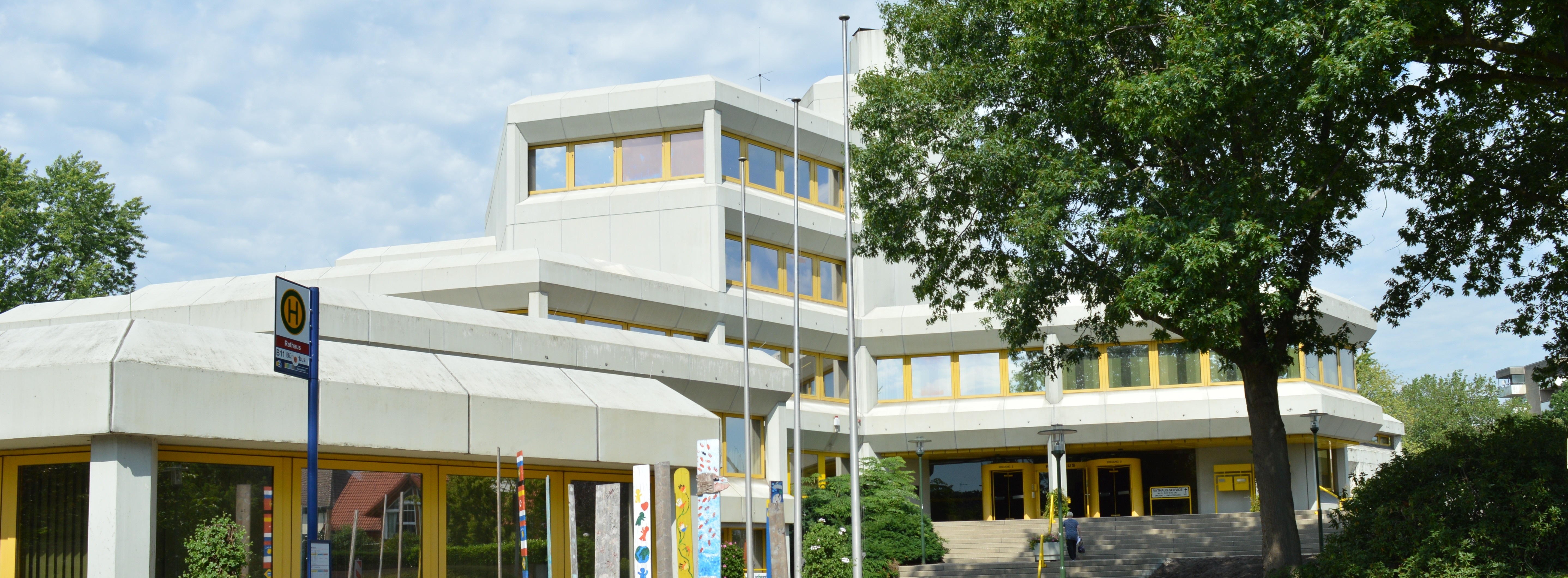 Außenansicht des Gronauer Rathauses.