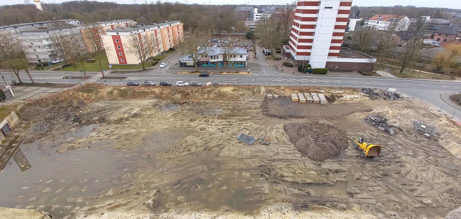 Blick auf das Hertie-Areal