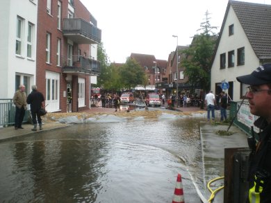 Überschwemmungen in Gronauer Innenstadt 2010