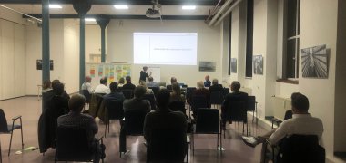 Teilnehmende beim Workshop für die Wirtschaft