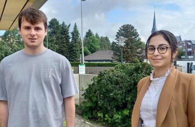 Fynn Hoffschlag und Mariam Mansur