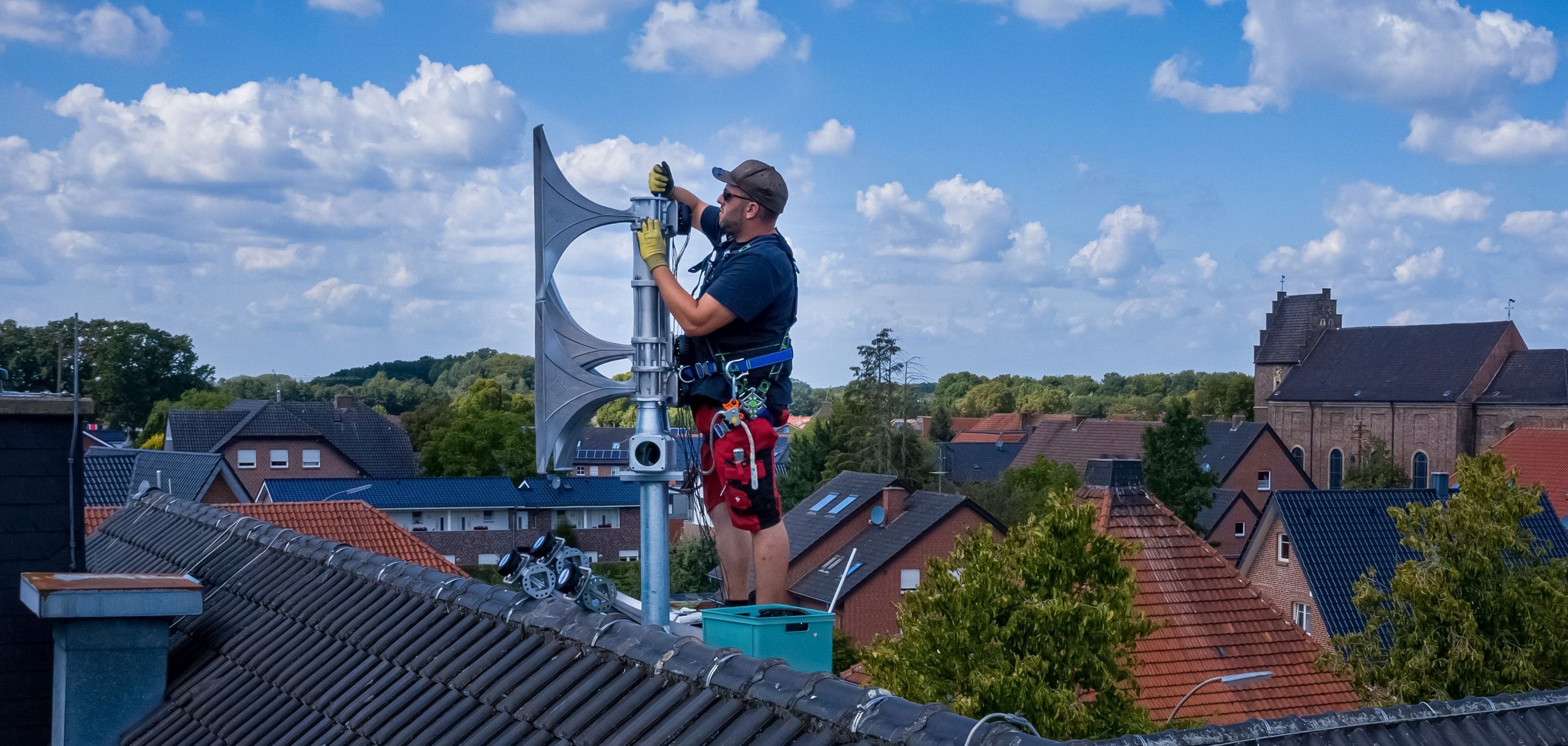 Eine Sireneninstallation in Alstätte.