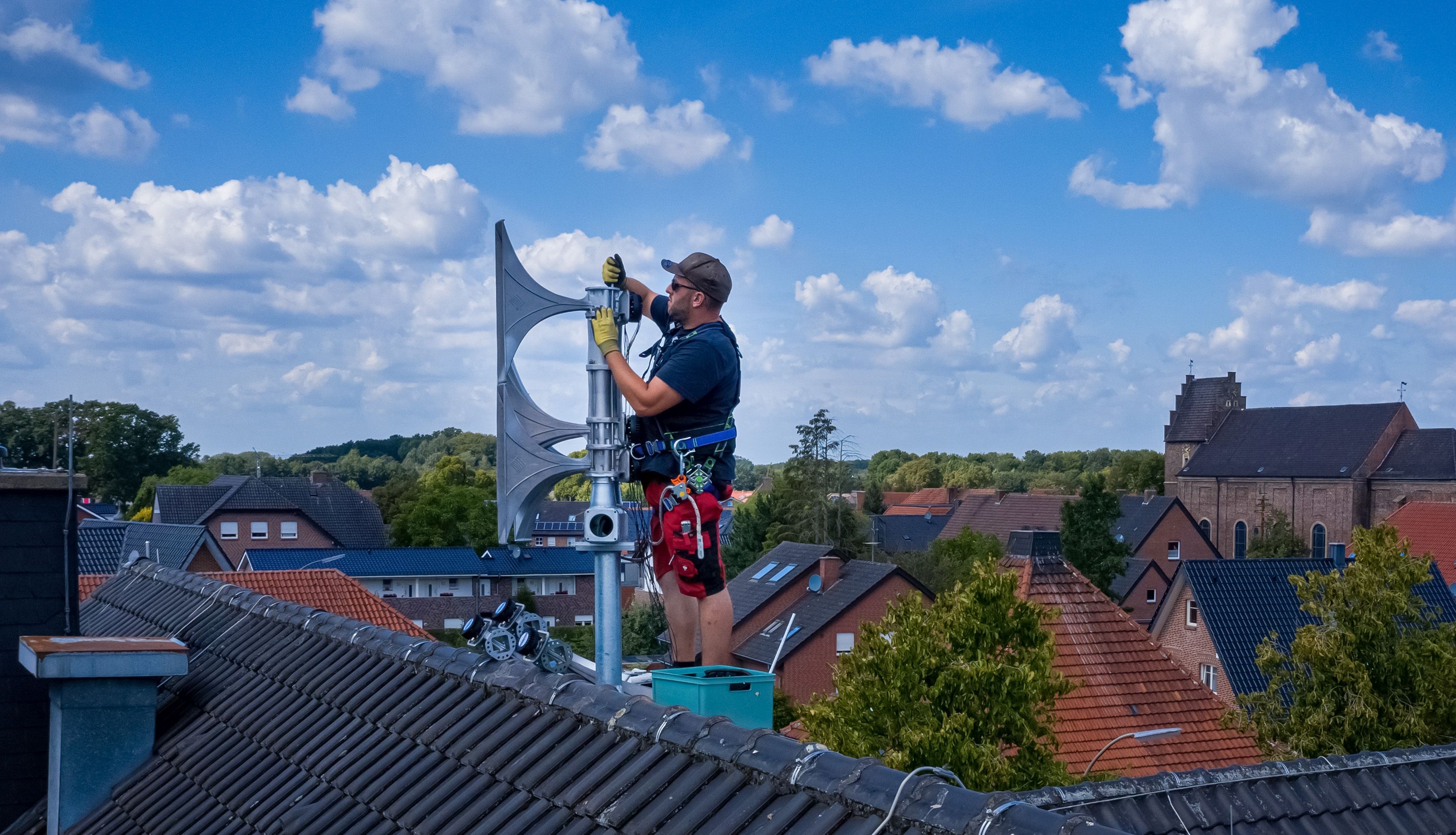 Eine Sireneninstallation in Alstätte.