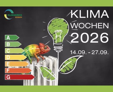 Plakat für die Klimawochen 2026 im Kreis Borken