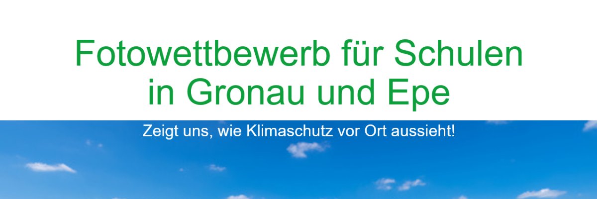 Titelbild für den Fotowettbewerb für Schulen: Klimaschutz vor Ort Titelbild für den Fotowettbewerb für Schulen: Klimaschutz vor Ort