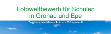 Titelbild für den Fotowettbewerb für Schulen: Klimaschutz vor Ort