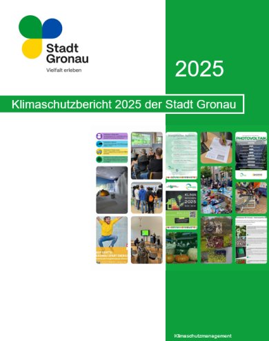 Titelblatt des Klimaschutzberichts 2026