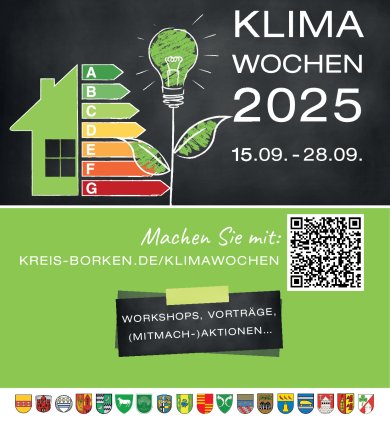 Plakat für die Klimawochen 2025 im Kreis Borken