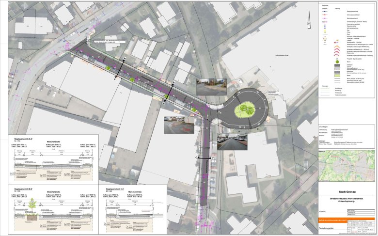 Lageplan der Marschallstraße Lageplan der Marschallstraße