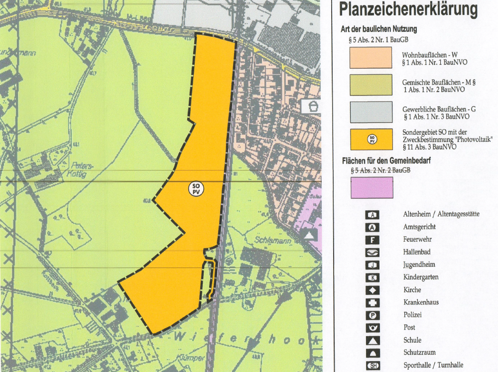 107. Änderung des Flächennutzungsplans