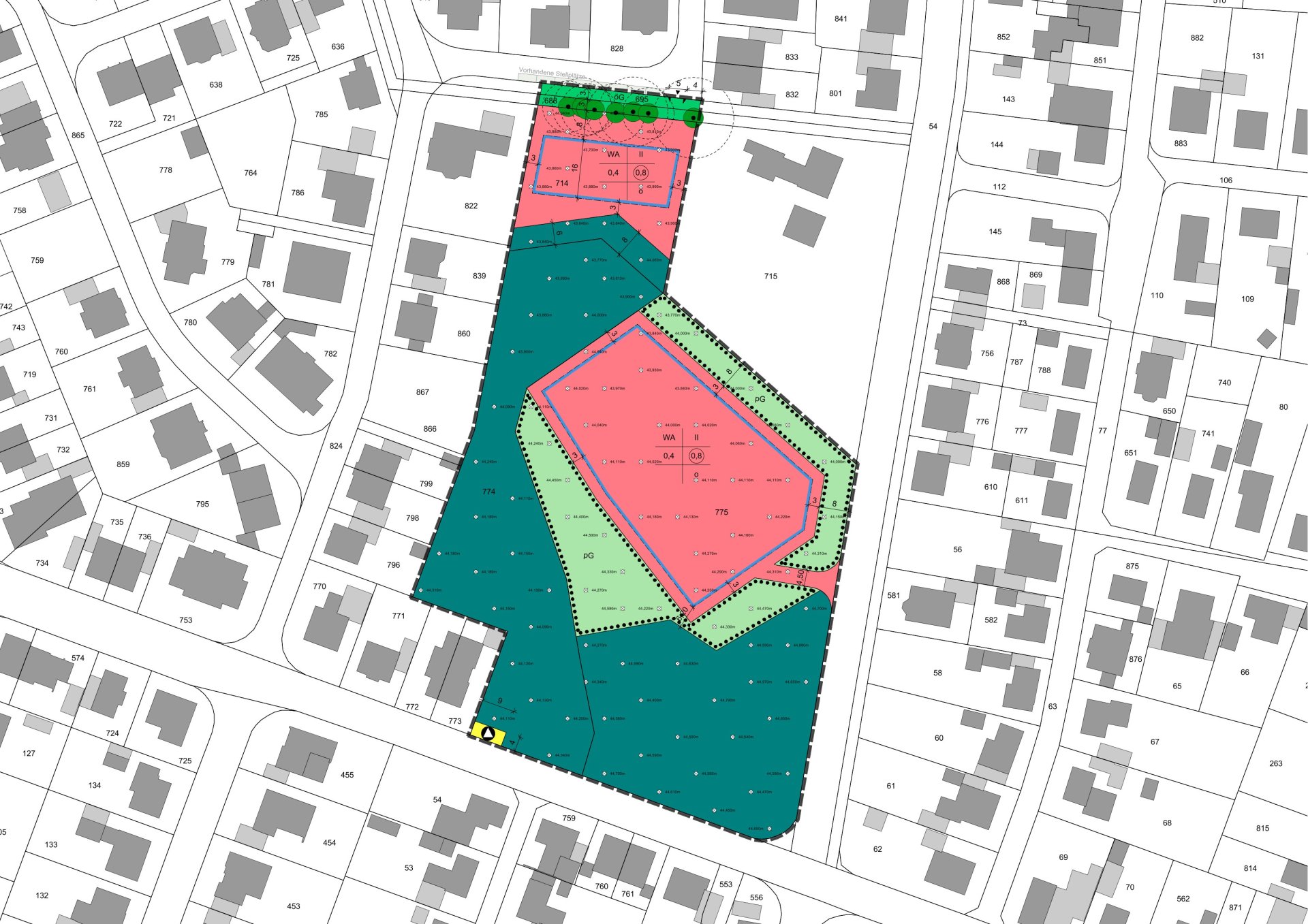 Ausschnitt aus dem Bebauungsplan Nr. 217 „Bösinghof“, 1. Änderung, Stadtteil Epe Ausschnitt aus dem Bebauungsplan Nr. 217 „Bösinghof“, 1. Änderung, Stadtteil Epe