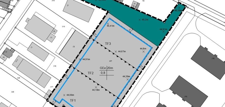 Ausschnitt aus dem Bebauungsplan Nr. 234-4 Ausschnitt aus dem Bebauungsplan Nr. 234-4