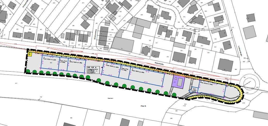 Ausschnitt aus dem Bebauungsplan Nr. 191 Ausschnitt aus dem Bebauungsplan Nr. 191