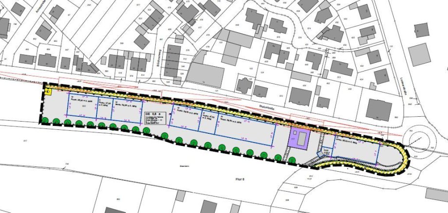 Ausschnitt aus dem Bebauungsplan Nr. 191