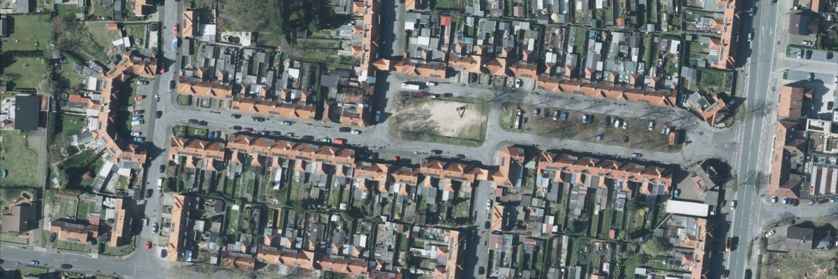Ein Luftbild der Morgensternsiedlung Ein Luftbild der Morgensternsiedlung