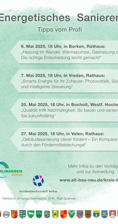 Vortragsreihe - Energetisches Sanieren