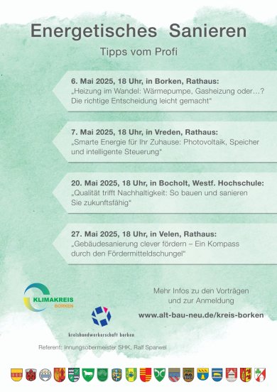 Vortragsreihe - Energetisches Sanieren