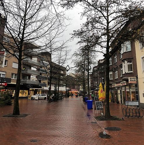 Sie sehen die Neustraße Richtung Theodor-Heuss-Platz