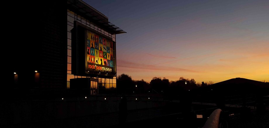 Bild rock´n´popmuseum Abenddämmerung