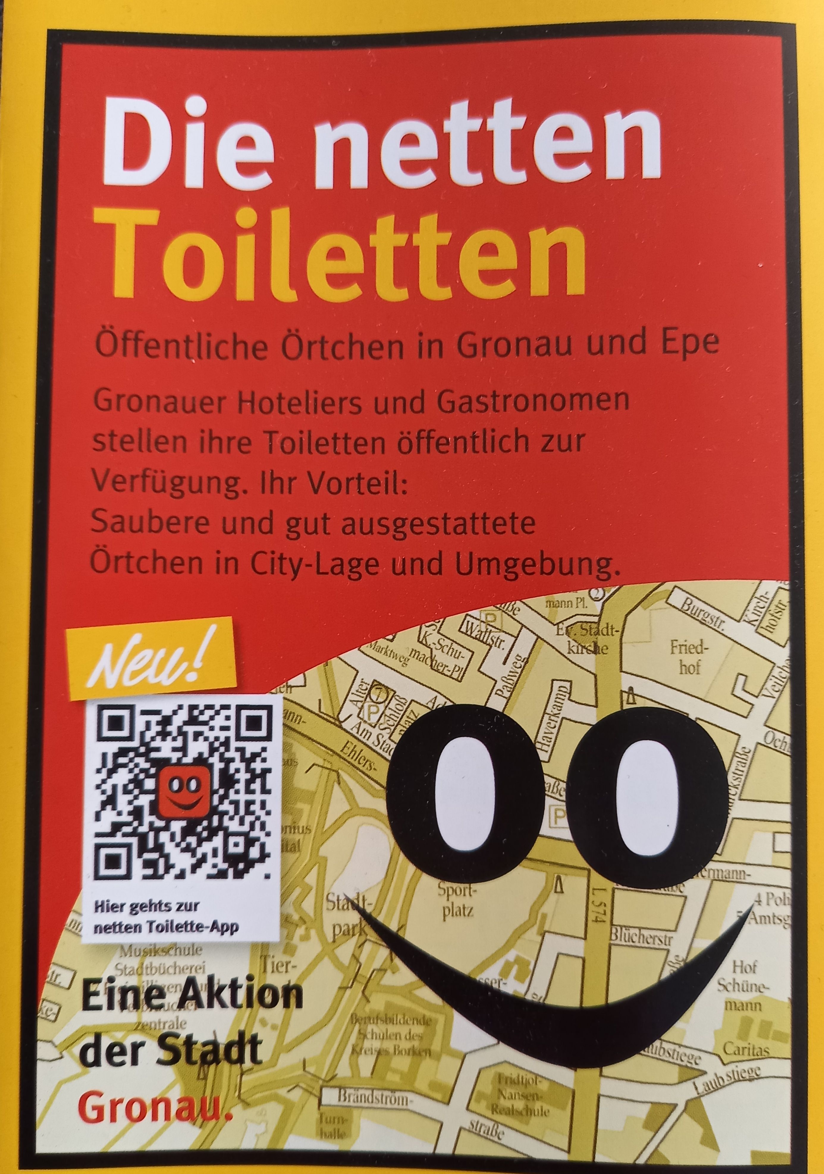 Flyer Nette Toilette erste Seite