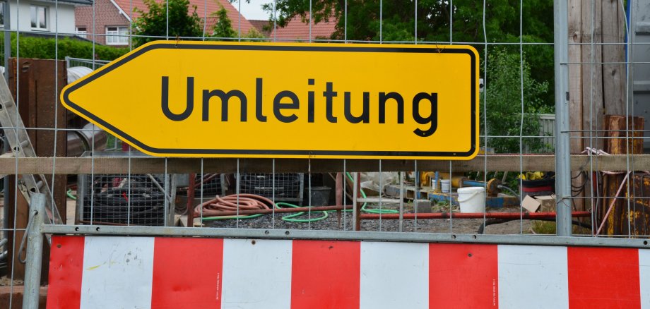 Umleitung Baustelle