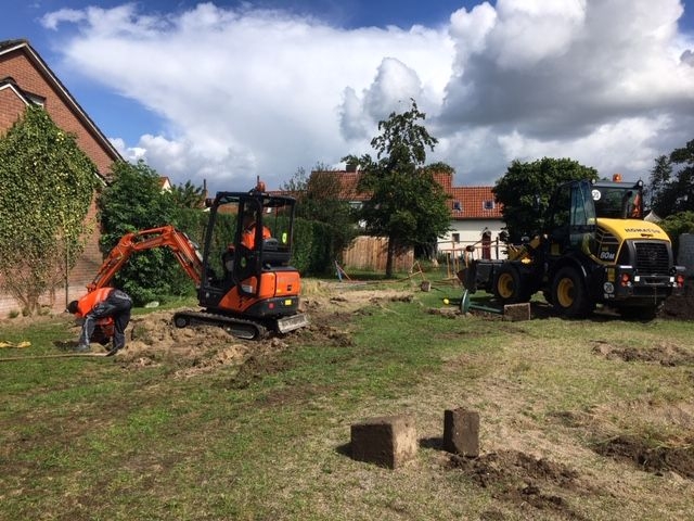 Bauarbeiten auf dem Spielplatz Richardstraße