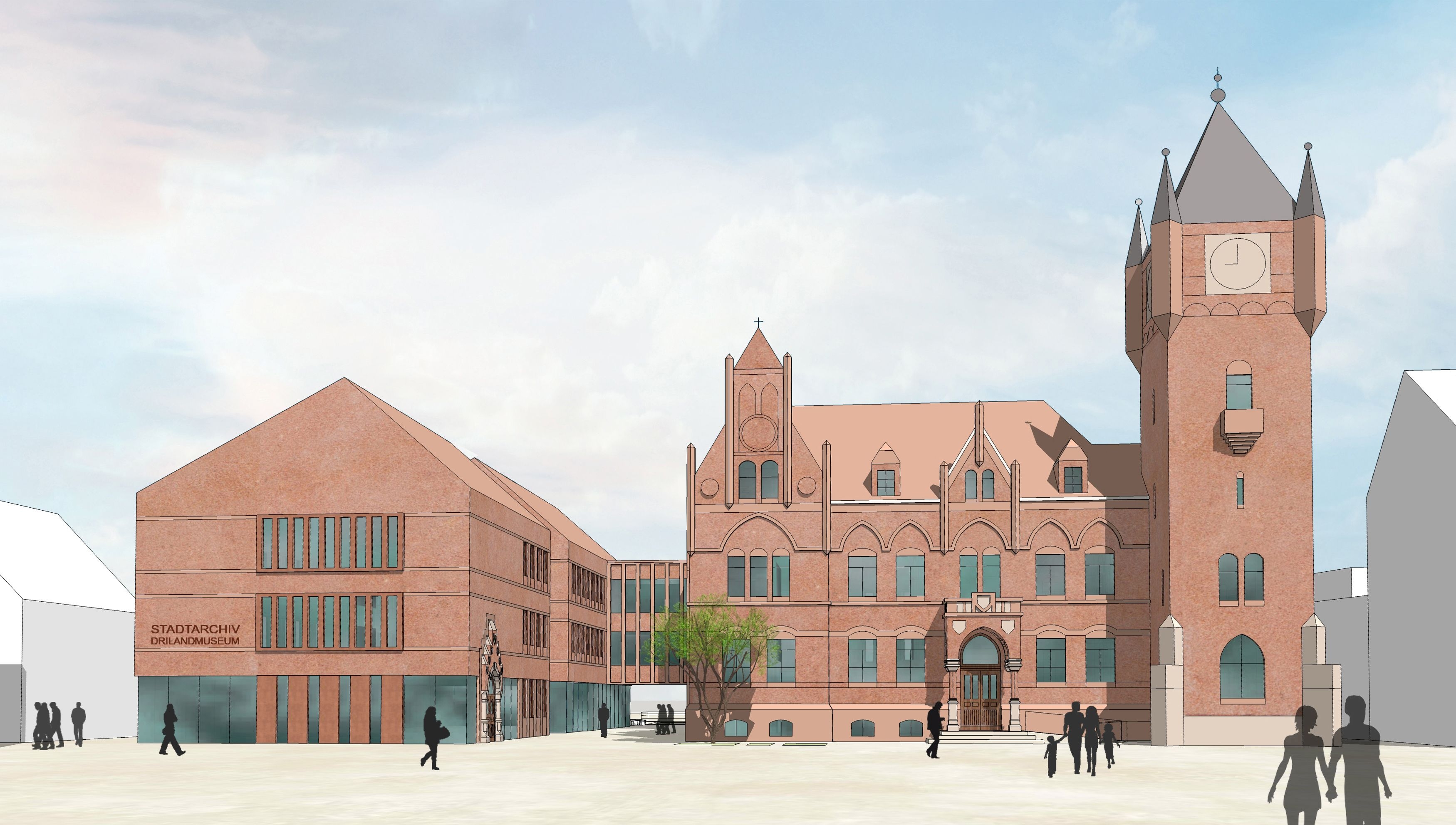 Historisches Rathaus an der Bahnhofstraße