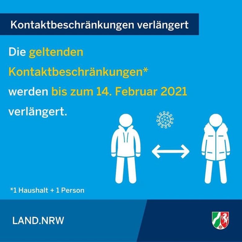 Schaubild des Landes NRW zu den Kontakbeschränkungen