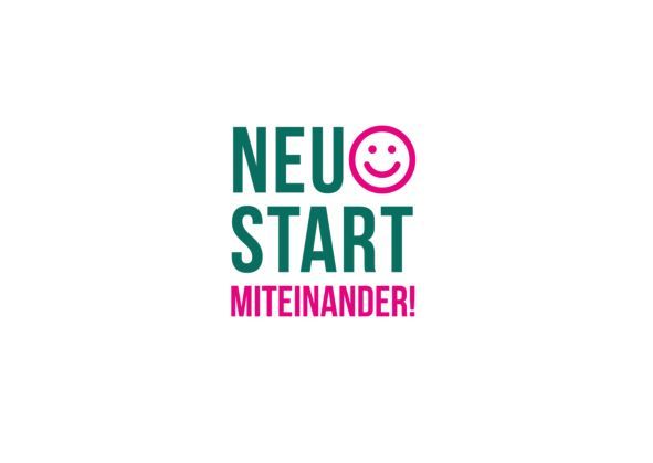 Logo des Ministeriums zum Förderprogramm "Neustart miteinander" 