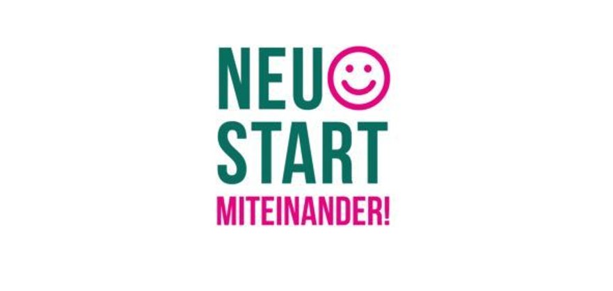 Logo des Ministeriums zum Förderprogramm "Neustart miteinander" 