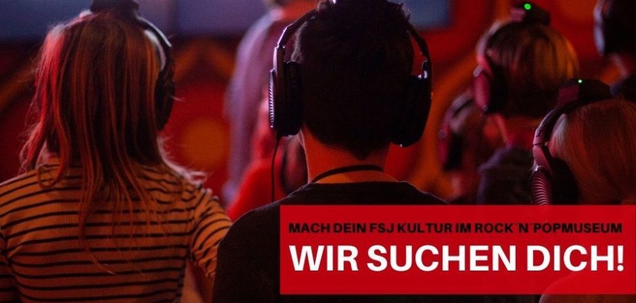 Ein Bild mit der Aufschrift "Wir suchen Dich" zum Aufruf für FSJler.