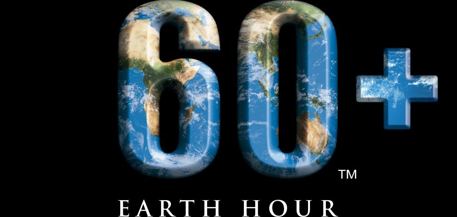 Das Logo der Earth Hour mit der 60+.