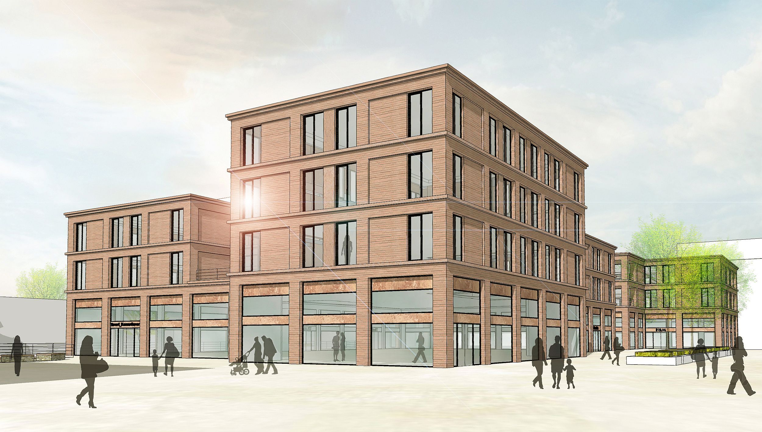 Plan Kurt-Schumacher-Platz, hier Perspektive Innenstadt