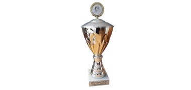 Wanderpokal Der Wanderpokal mit der Aufschrift "Wanderpokal STADTRADELN".