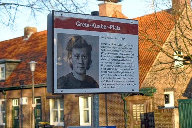 Gedenktafel Grete Kusber