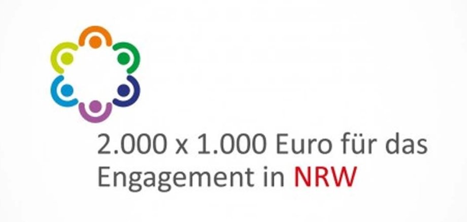 2.000 x 1.000 Euro für das Engagement in NRW.