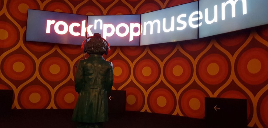 Eine Beethoven-Figur im rock'n'popmuseum.