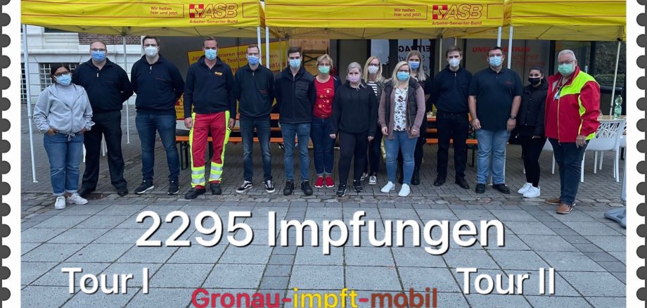 Das Impfteam der Impf-Bus Aktion.