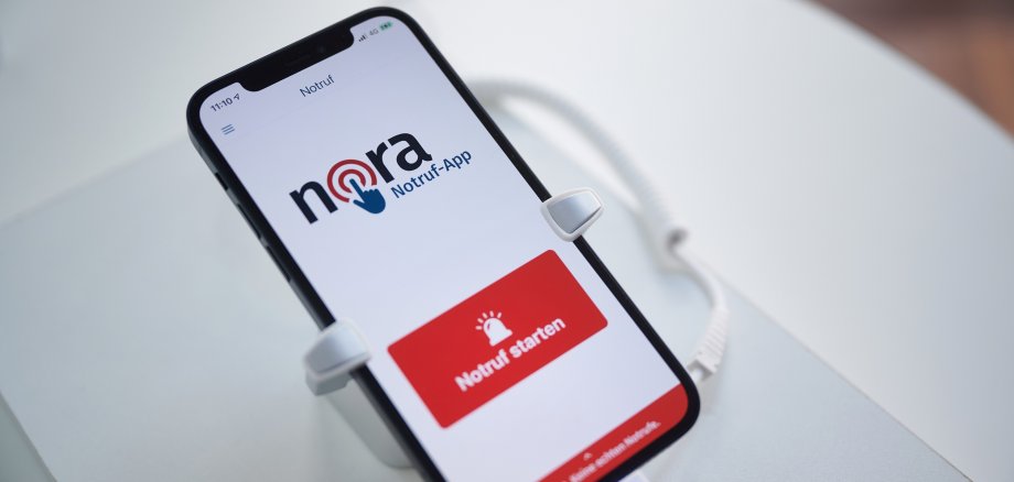 Einführung der Nora Notruf-App am 28.09.2021 im Innenministerium in Duesseldorf in Anwesenheit von Innenminister Herbert Reul.