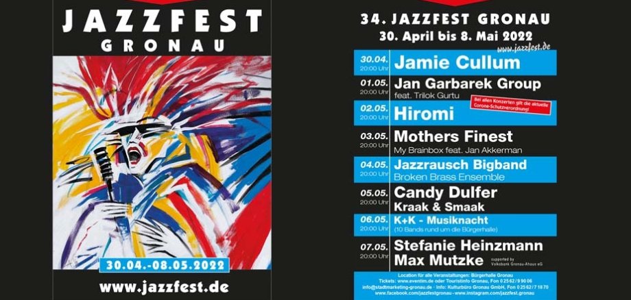 Das Plakat des Jazzfestes 2022.