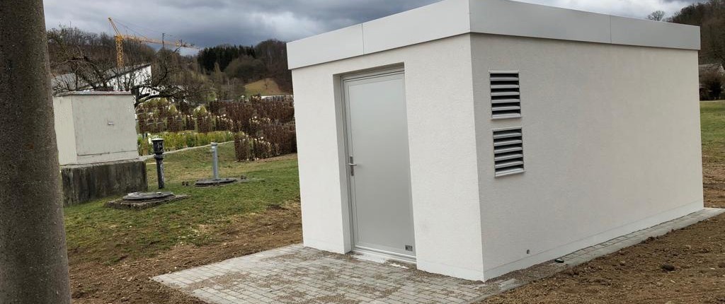 Garage als POP-Station (Point of Presence) für Glasfaser