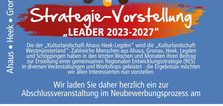 Einladungsflyer zur LEADER-Abschlussveranstaltung