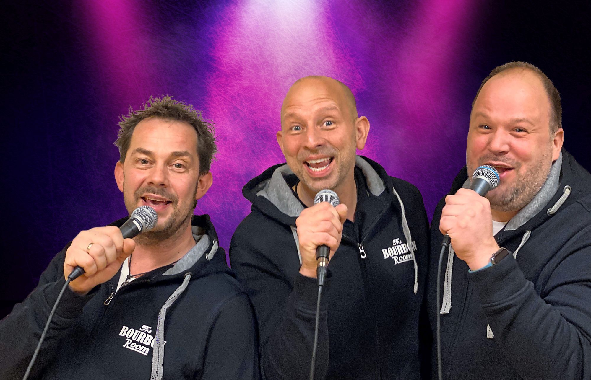 Die Band „The Bourbon-Room-Singers“.