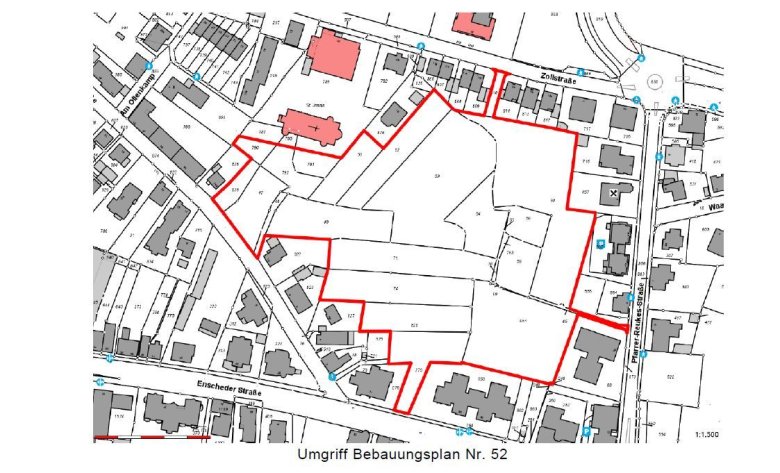 Umgriff Bebauungsplan Nr. 52