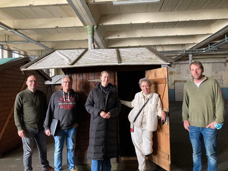 Stadtmarketing, v.l.nr.: Gregor Günter, Herr Vortkamp (beide Chance), Katharina Terhan & Elke Rinke (beide Stadtmarketing Gronau), Jochen Perrevort (Chance)