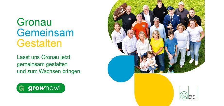 Gronau gemeinsam gestalten. Lasst uns Gronau jetzt gemeinsam gestalten und zum Wachsen bringen.